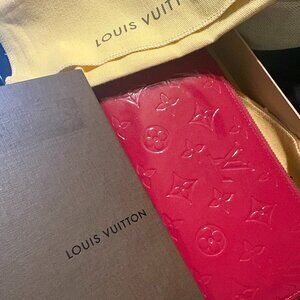 Red LV Wallet